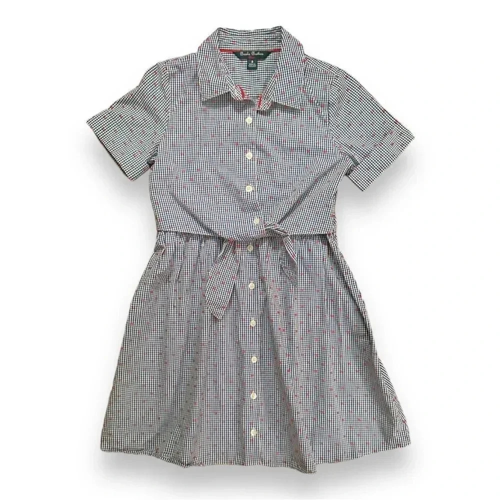 Brooks Brothers | Poplin Front-Tie Shirt Dress (8)